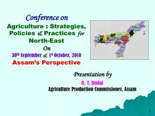 Conference on Agriculture : Strategies, Policies &amp; Practices for North-East On