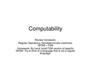 Computability