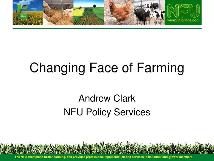 changing face of farming