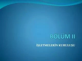 b l m ii