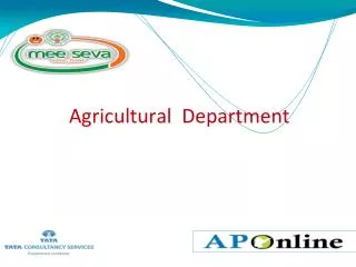 Agricultural Department