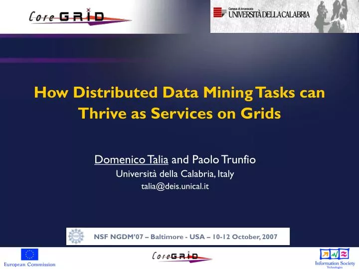 how distributed data mining tasks can thrive as services on grids