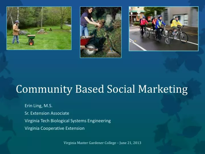 community based social marketing