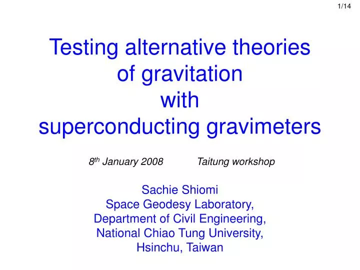 testing alternative theories of gravitation with superconducting gravimeters