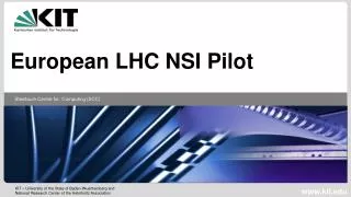 European LHC NSI Pilot