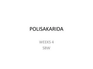 polisakarida