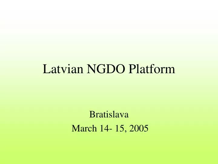 latvian ngdo platform