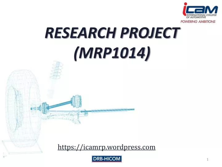 research project mrp1014