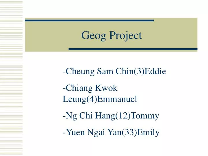 geog project