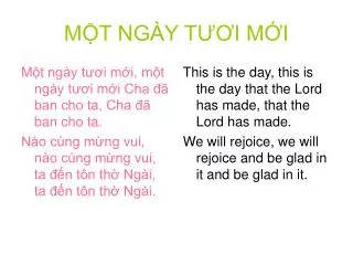 m t ng y t i m i