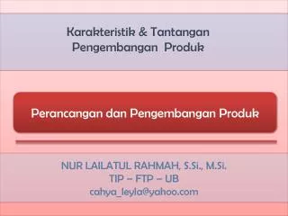 PPT - Perancangan Dan Pengembangan Produk PowerPoint Presentation, Free ...