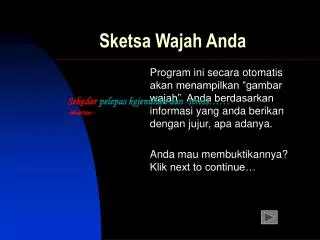 sketsa wajah anda