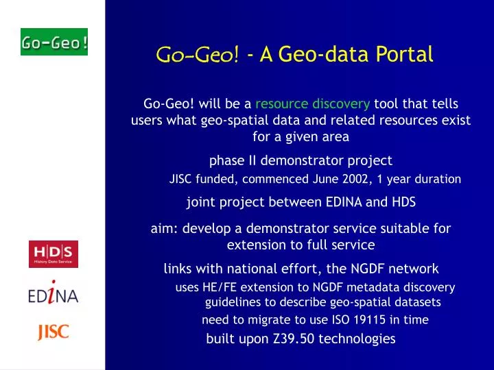 go geo a geo data portal