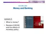 ECON 354 Money and Banking