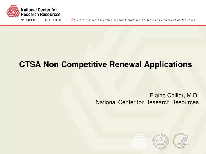 ctsa non competitive renewal applications