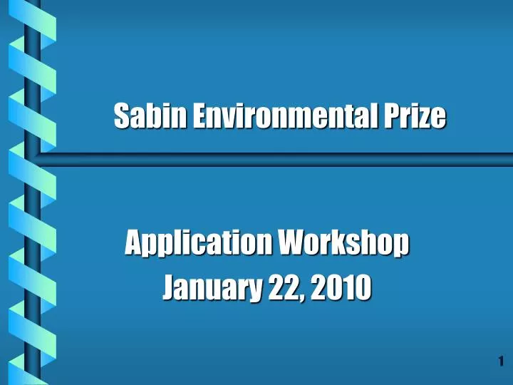 application workshop january 22 2010