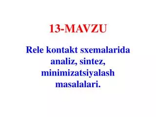 13 mavzu