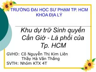 tr ng i h c s ph m tp hcm khoa a l