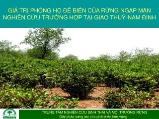 gi tr ph ng h bi n c a r n g ng p m n nghi n c u tr ng h p t i giao thu nam nh