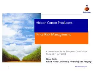 Price Risk Management