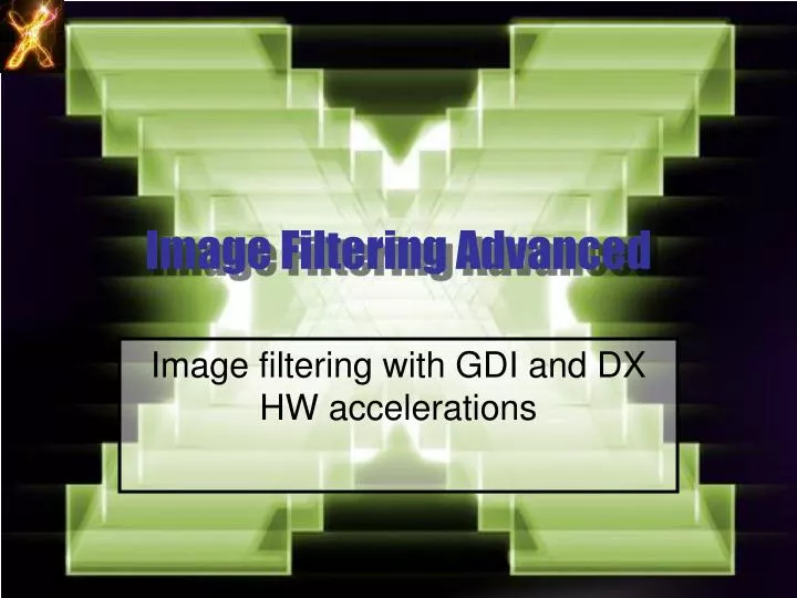 image filtering advanced