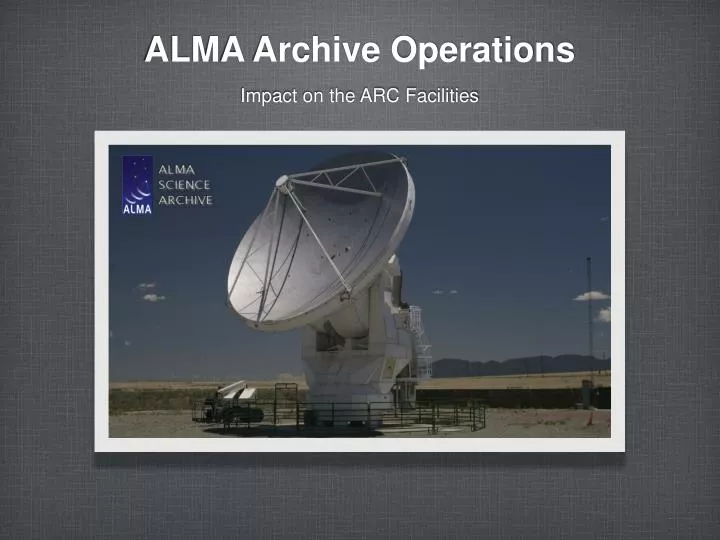 alma archive operations