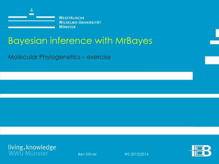 bayesian inference with mrbayes molecular phylogenetics exercise