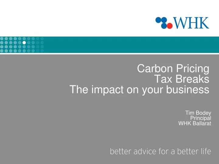 carbon pricing tax breaks the impact on your business