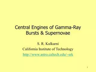 Central Engines of Gamma-Ray Bursts &amp; Supernovae