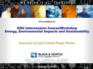 Overview of Coal-Fueled Power Plants