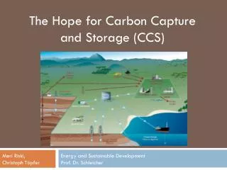The Hope for Carbon Capture and Storage (CCS)