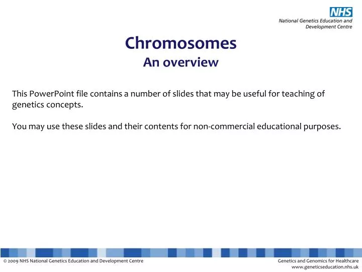 chromosomes an overview