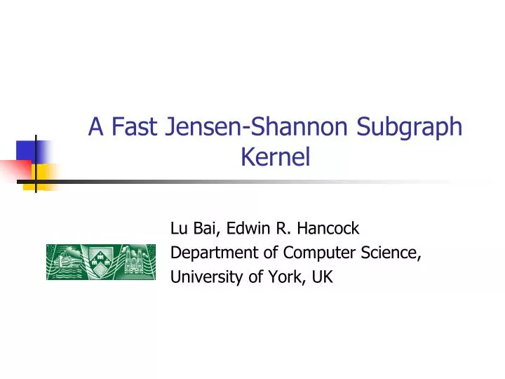 a fast jensen shannon subgraph kernel