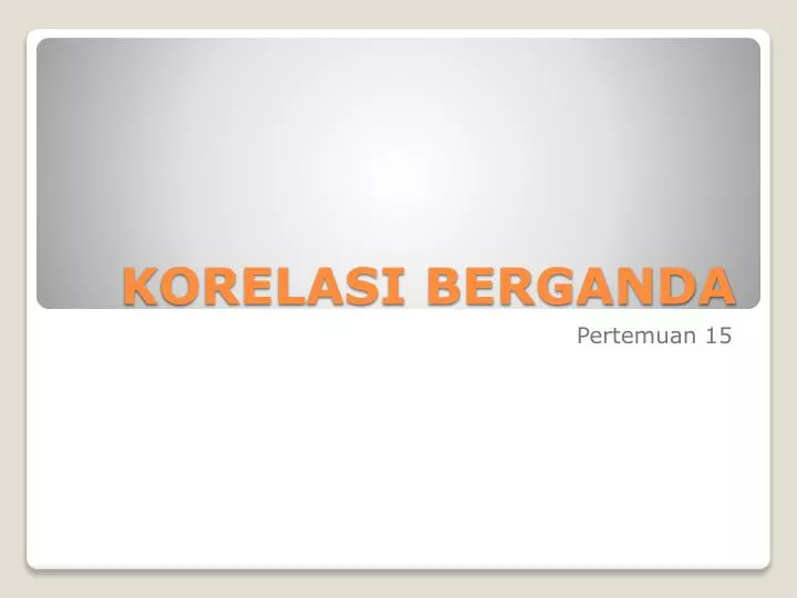 korelasi berganda