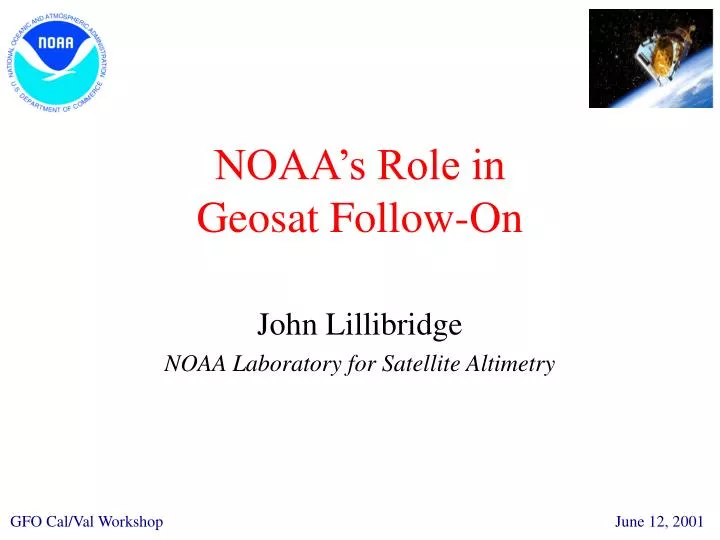 noaa s role in geosat follow on