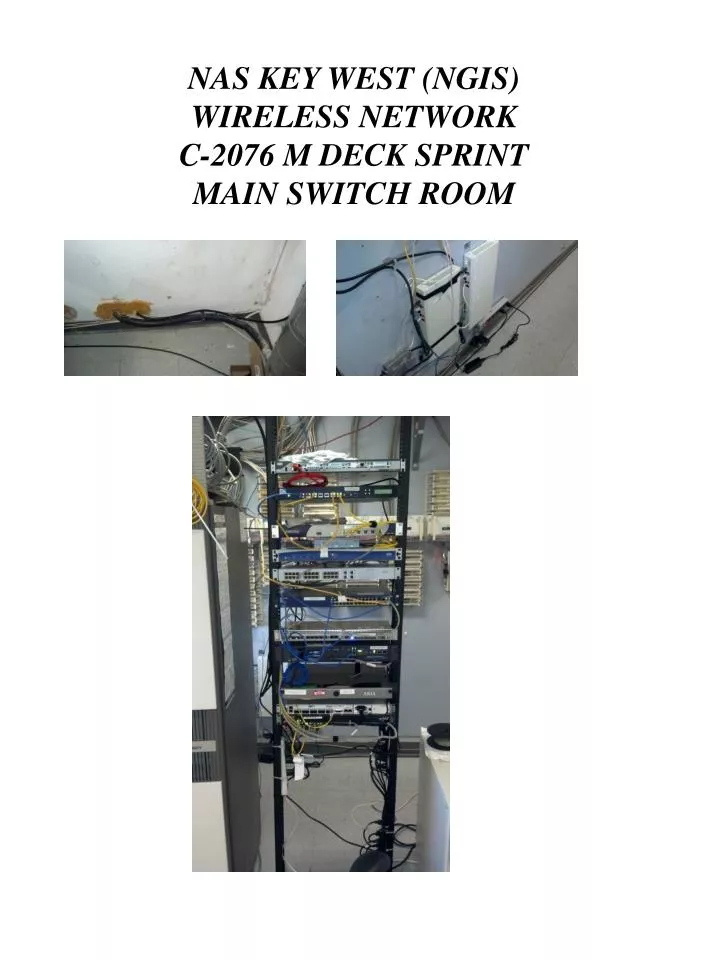 nas key west ngis wireless network c 2076 m deck sprint main switch room