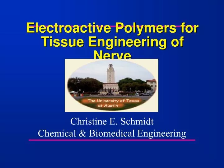 electroactive polymers for tissue engineering of nerve