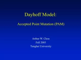 Dayhoff Model: