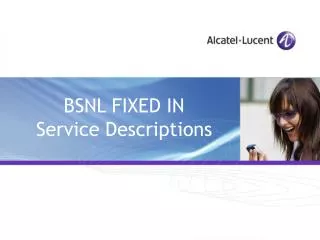 BSNL FIXED IN Service Descriptions