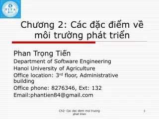 ch ng 2 c c c i m v m i tr ng ph t tri n