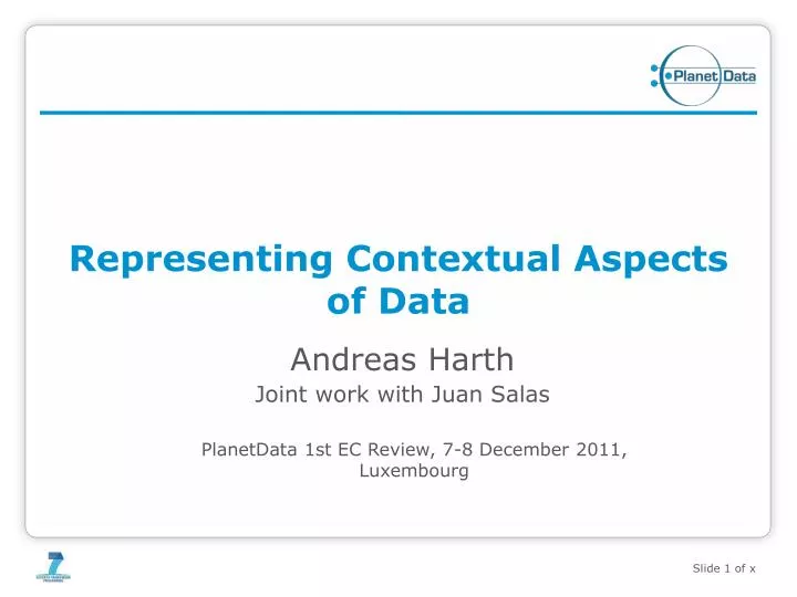 representing contextual aspects of data