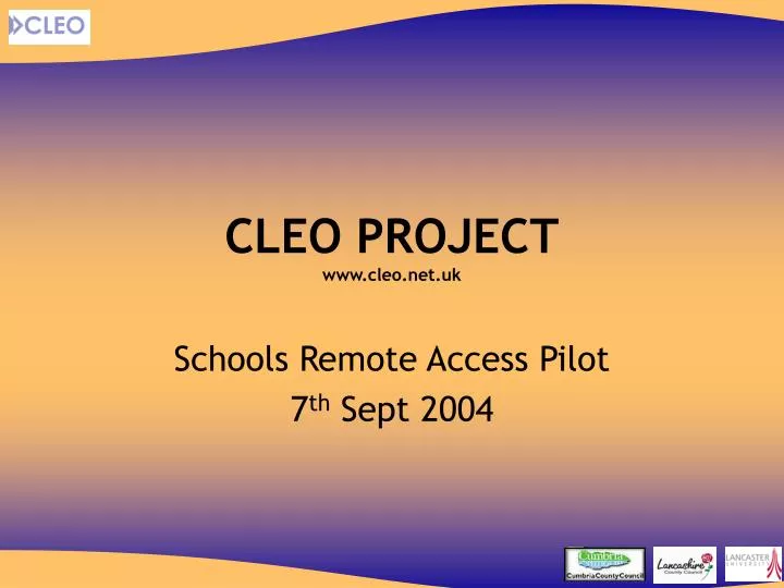 cleo project www cleo net uk