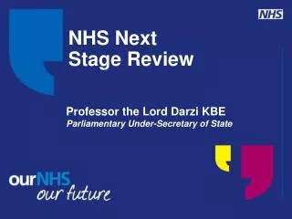 NHS Next Stage Review