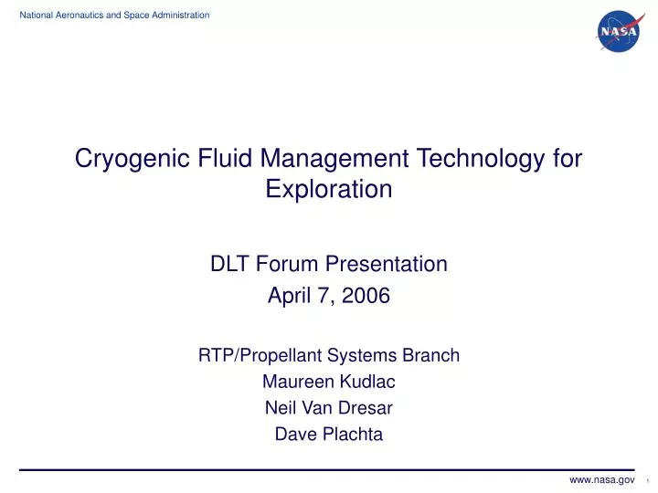 cryogenic fluid management technology for exploration