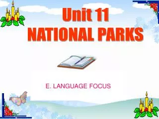 Unit 11 NATIONAL PARKS