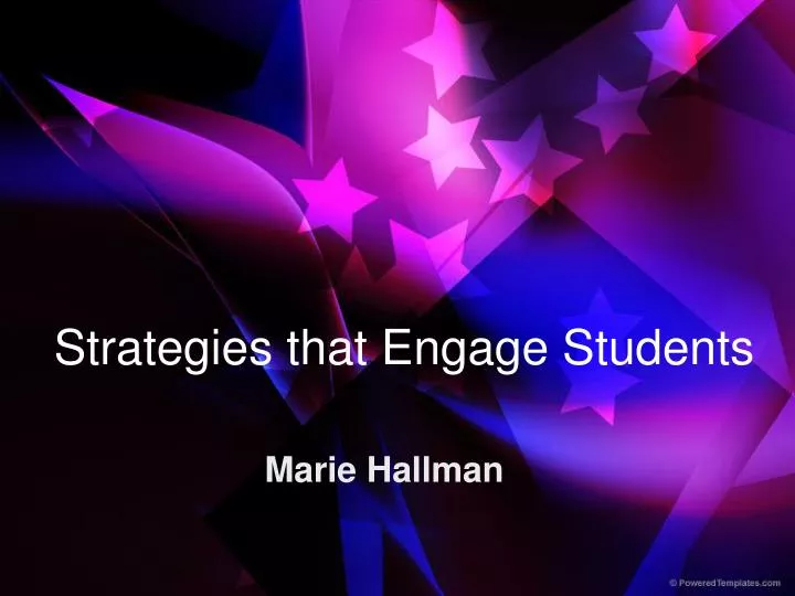 strategies that engage students
