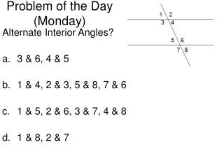 Problem of the Day (Monday)