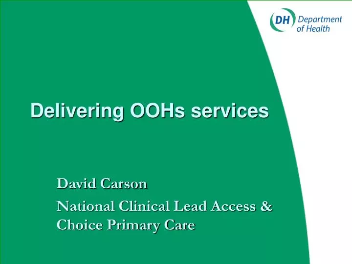 delivering oohs services