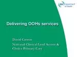 Delivering OOHs services - slide 1
