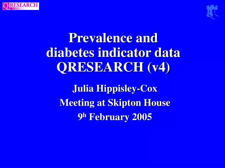 prevalence and diabetes indicator data qresearch v4